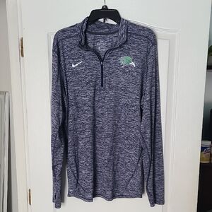 Nike Heathered Blue Quarter-Zip, Endicott Collrge